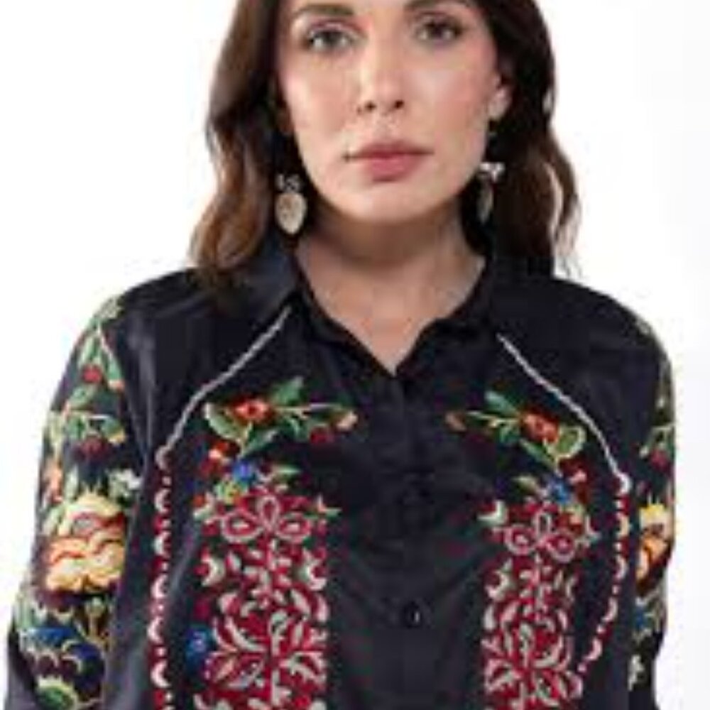 Khaadi embroidered blouse‎ size M